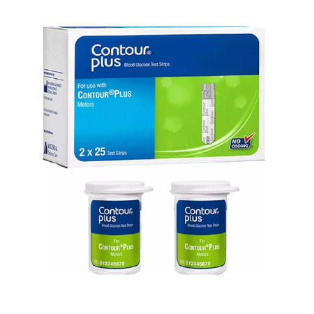 Contour Plus Blood Glucose Monitoring System | With 50 Test Strip