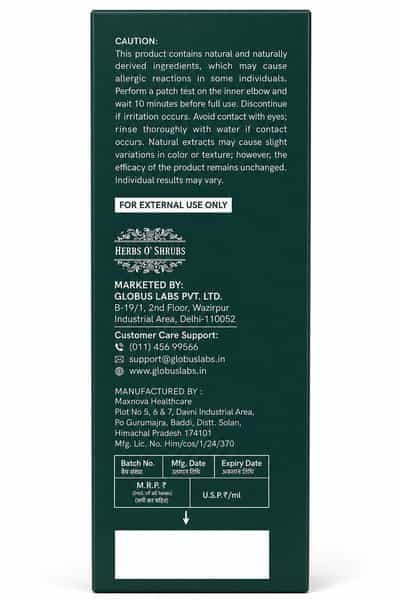 Herbs O' Shrubs Onion Strength & Shine Shampoo With Ayurvedic Ingredients | 250 Ml