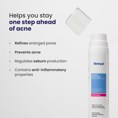 Re'Equil Oil Free Mattifying Moisturiser 50g