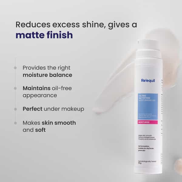Re'equil Oil Free Mattifying Moisturiser 50G
