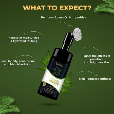 Otrix Anti Acne Neem Foaming Face Wash With Built Face Brush
