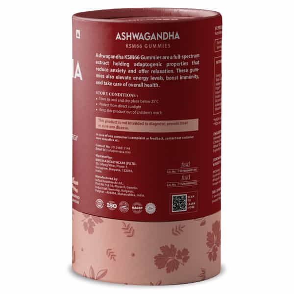 Nirvasa Ashwagandha Ksm66 Gummies | For Immunity With Ashwagandha Ksm66 Extract (60 Gummies)