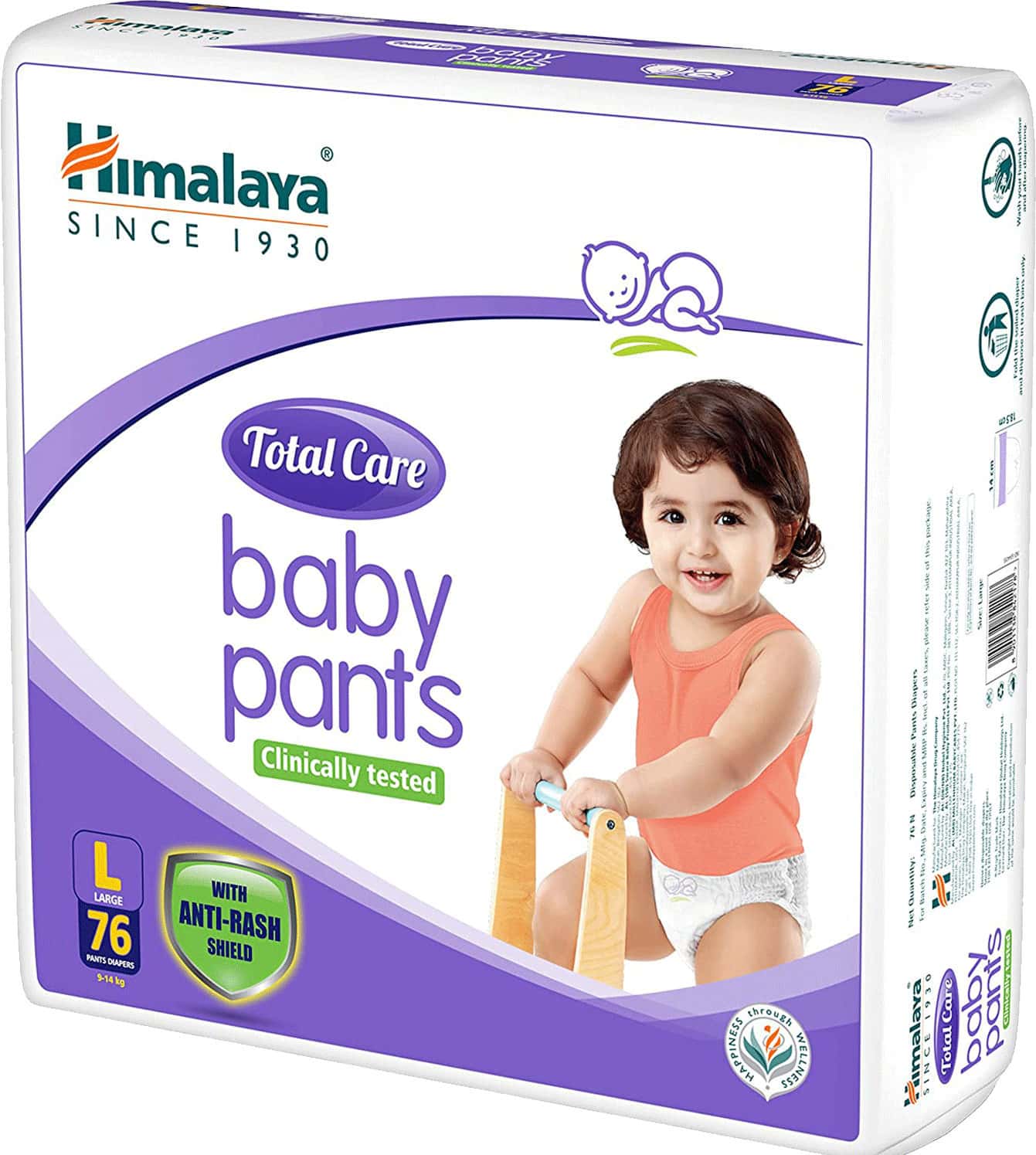 Buy HIMALAYA TOTAL CARE BABY PANTS LARGE DIAPERS 76 Online & Get Upto
