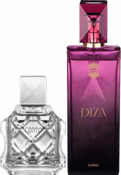 Ajmal Cento Edp Citrus 100Ml For Men And Diza Floral Perfume 100Ml For Women + 2 Parfum Testers Free