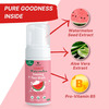 Healthbest Kids Watermelon Foaming Face Wash Organic Gentle Cleanser | No Tears & No Paraben - 100ml