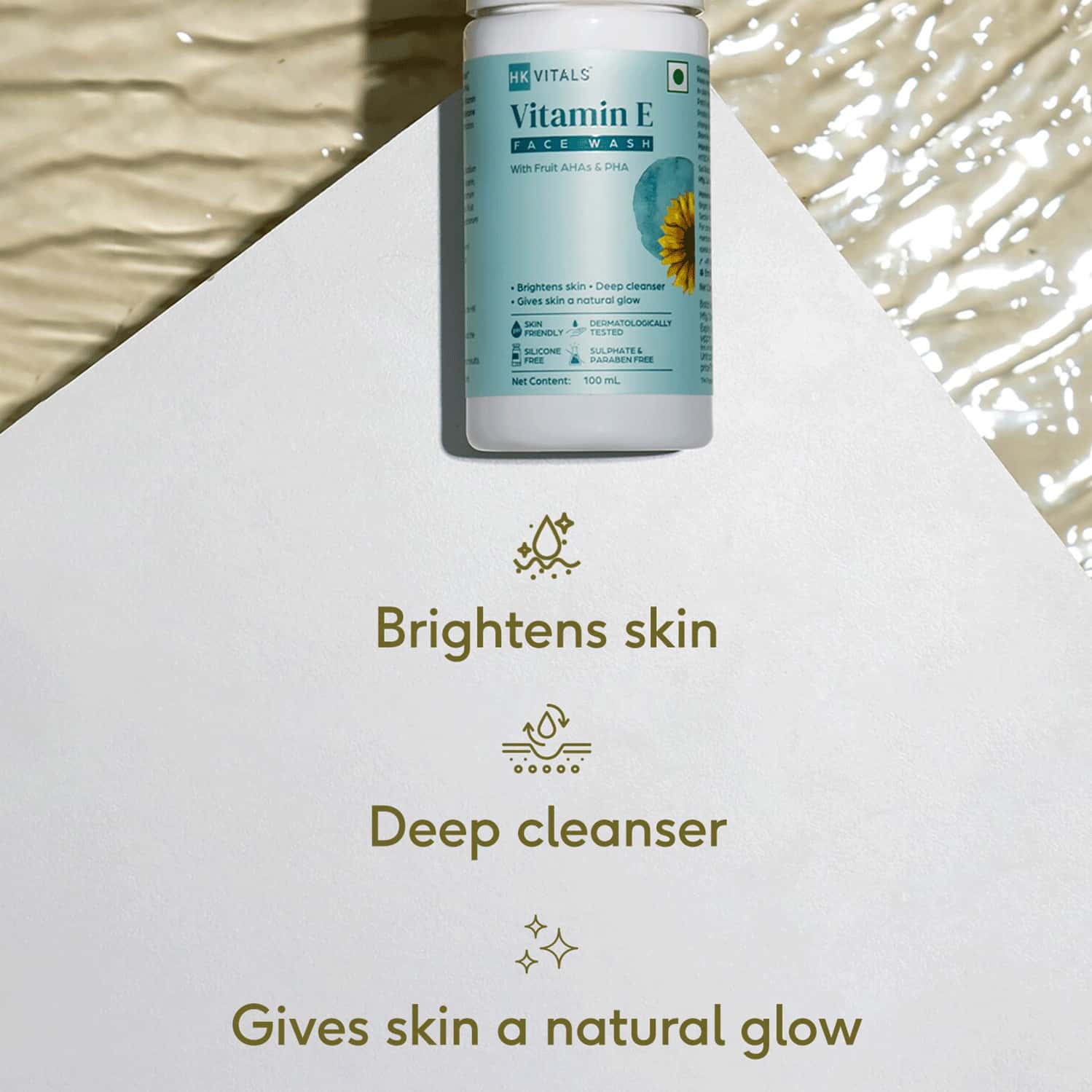 Buy HK VITALS BY HEALTHKART VITAMIN E FACE WASH (100 ML) Online & Get