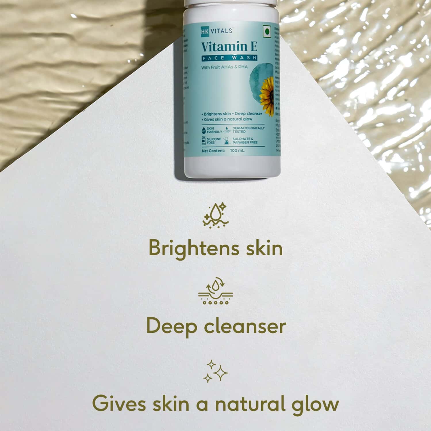Buy HK VITALS BY HEALTHKART VITAMIN E FACE WASH (100 ML) Online & Get