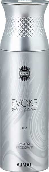 Ajmal Evoke Silver Edition For Him For Men And Distraction For Men & Women Each 200Ml (Total 400Ml)