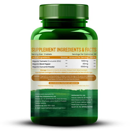 Vlado'S Himalayan Organics Curcumin | 60 Veg Tablets