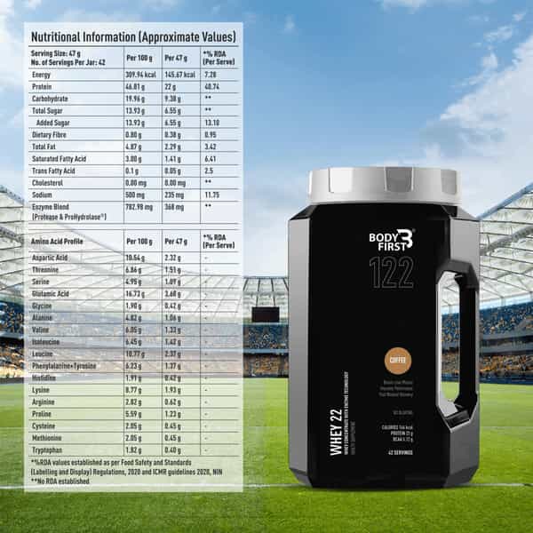 Bodyfirst Whey 22 42 Servings Coffee