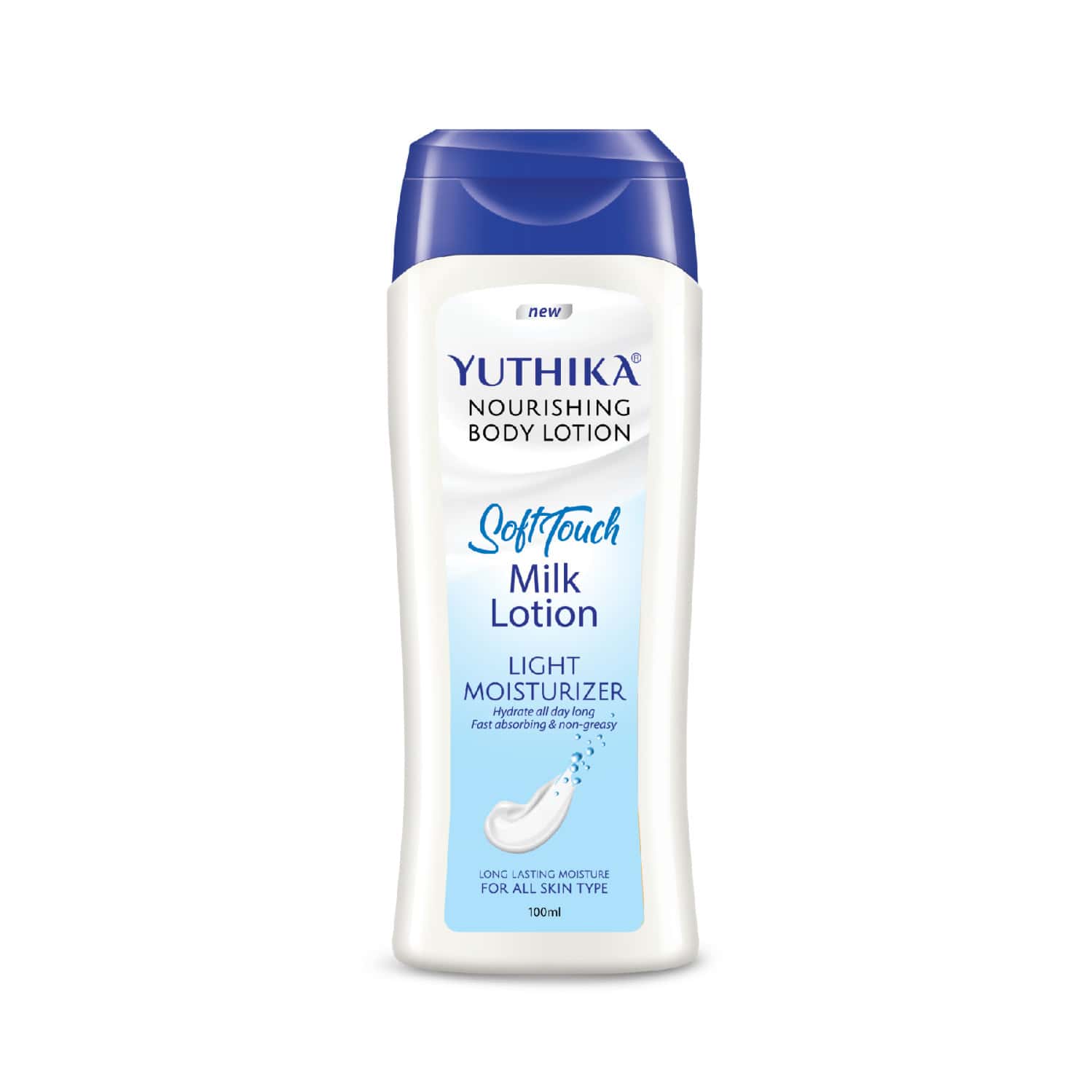 Yuthika Milk Body Lotion 100ml | Non Greasy Nourishing Body Lotion | Fast Absorbing
