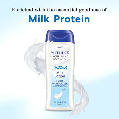 Yuthika Milk Body Lotion 100ml | Non Greasy Nourishing Body Lotion | Fast Absorbing