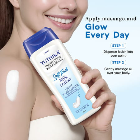 Yuthika Milk Body Lotion 100ml | Non Greasy Nourishing Body Lotion | Fast Absorbing