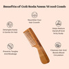 Goli Soda Neem Wood Combs - Wide Tooth With Handle & Double Tooth