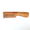 Goli Soda Neem Wood Combs - Wide Tooth With Handle & Double Tooth