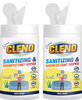 Cleno Sanitizing & Disinfectant Wet Wipes Cleanse Floor/Frame/Furniture- 50 Wipes (Pack Of 2)
