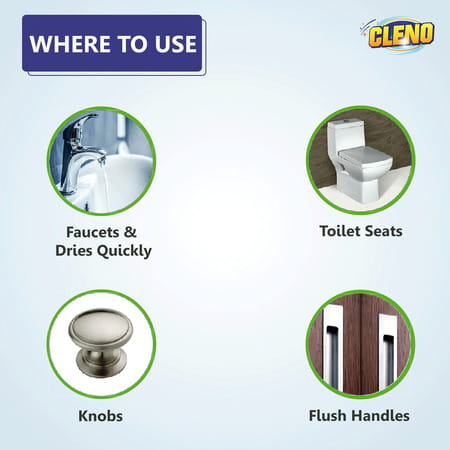 Cleno Sanitizing & Disinfectant Wet Wipes Cleanse Floor/Frame/Furniture- 50 Wipes (Pack Of 2)