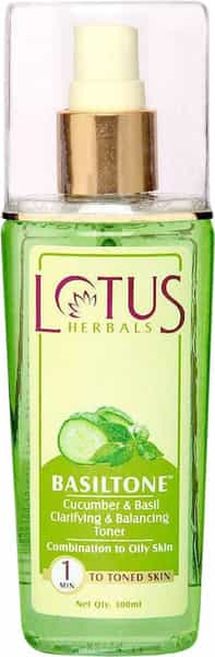 Lotus Basiltone Cucumber & Basil Clarifying & Balancing Toner 100 Ml