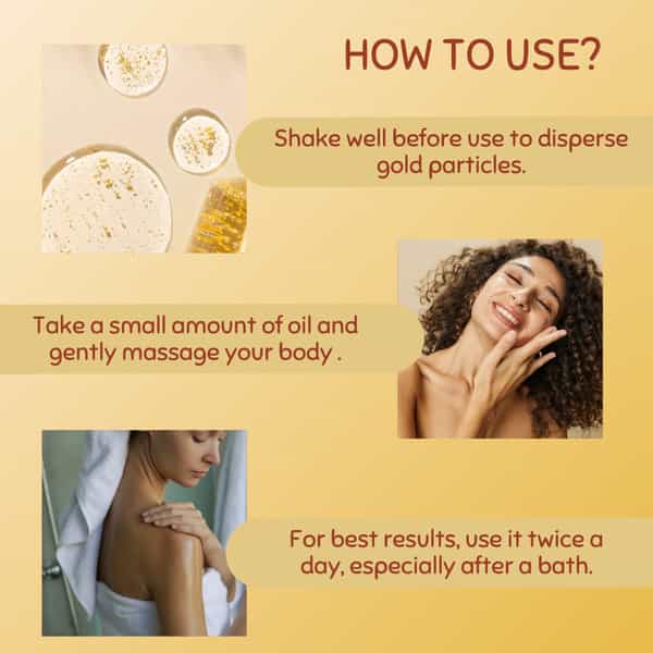Coco Crush 24K Gold Body Massage Oil - 100Ml