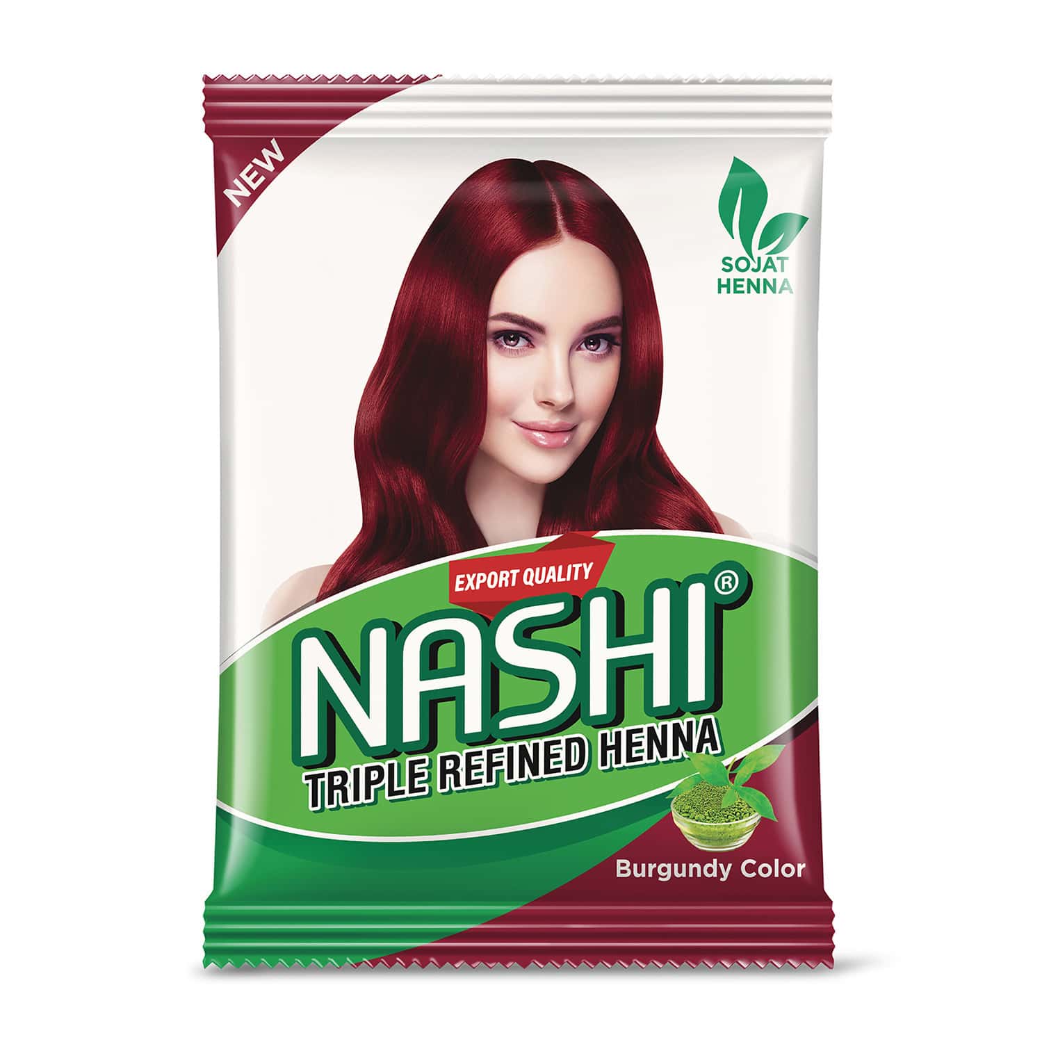 Nashi Triple Refined Henna Powder | Henna Hair Colour For Men And Women Burgundy Red 500g