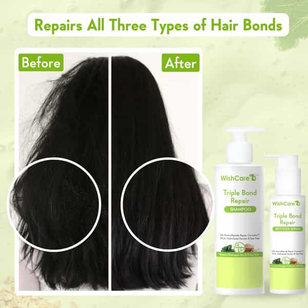 Wishcare Triple Bond Repair Shampoo - 5% Aminopeptide Complex & Pca (250Ml)