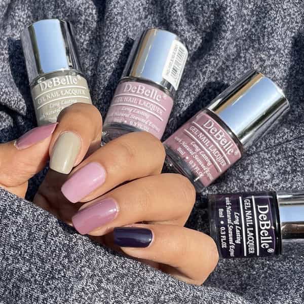 Debelle Gel Nail Lacquers Combo Set Of 4 Grapefruit Skittles - Moonstone Bloom32 Ml (8 Ml Each)