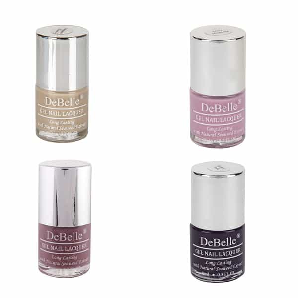 Debelle Gel Nail Lacquers Combo Set Of 4 Grapefruit Skittles - Moonstone Bloom32 Ml (8 Ml Each)