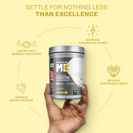Muscleblaze Creatine Monohydrate Creamp With Creabsorb (Citrus Blast | 80 Servings | 320G)