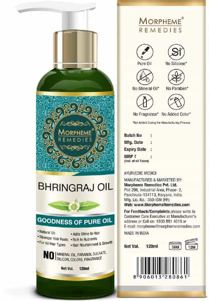 Morpheme Remedies Bhringraj Hair Oil 120Ml
