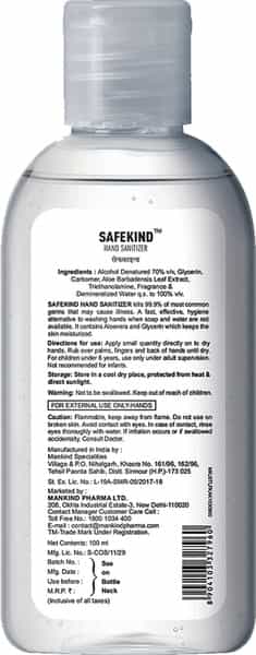 Safekind Hand Sanitizer - 50 Ml