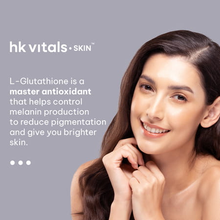 Hk Vitals Marine Collagen (100g) + Glutathione (15 Tabs) | Skin Glow & Hydration | Combo