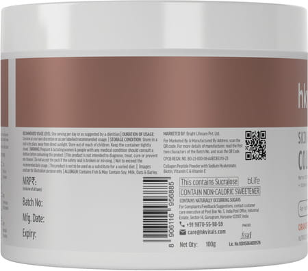Hk Vitals Marine Collagen (100g) + Glutathione (15 Tabs) | Skin Glow & Hydration | Combo