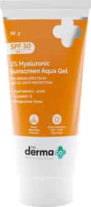 The Derma Co Hyaluronic 1 % Aqua Sunscreen Gel 80 G