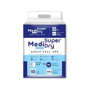 Medisuperdry Adult Diaper Pull-up Pants Xxl High Absorbency 152-203 Cm 10 Piece | Pack Of 1