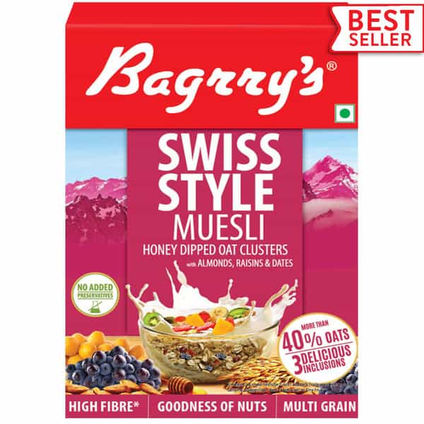 Bagrrys Swiss Style Muesli 500 Gm Box