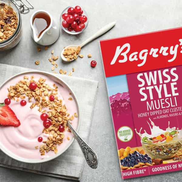Bagrrys Swiss Style Muesli 500 Gm Box