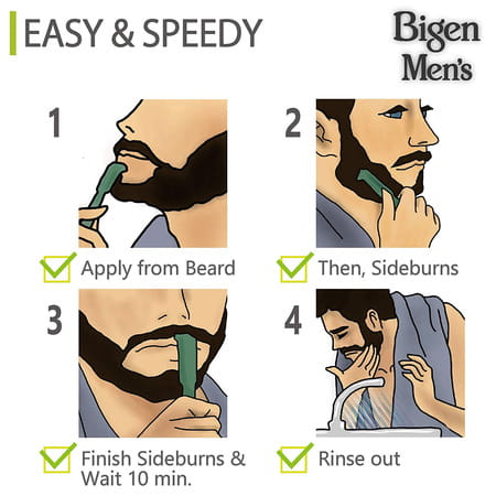 Bigen Men'S Beard Color Dark Brown B103 40g (Pack Of 3)