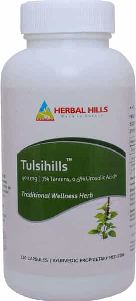 Herbal Hills Tulsi 400 Mg 120 Capsules | Tulsi Supplement