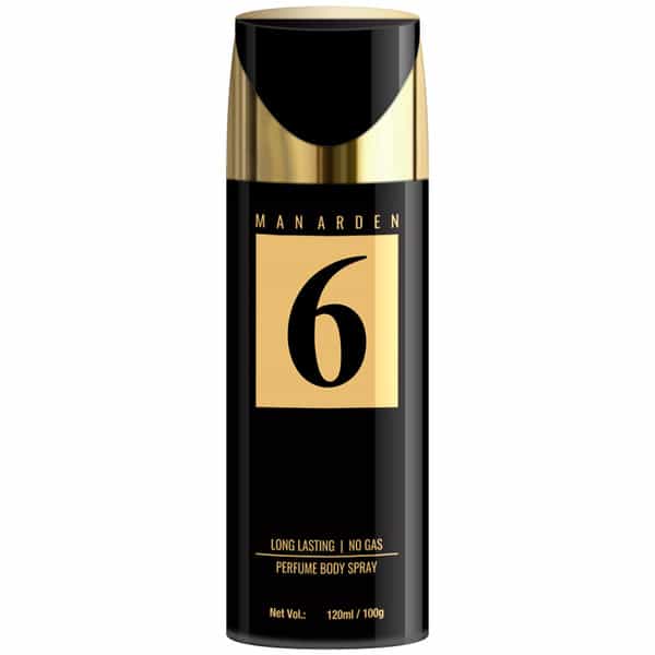 Man Arden #6 Deodorant | No Gas Deo For Men | Long Lasting Ultra Luxury Perfume Body Spray | 120Ml