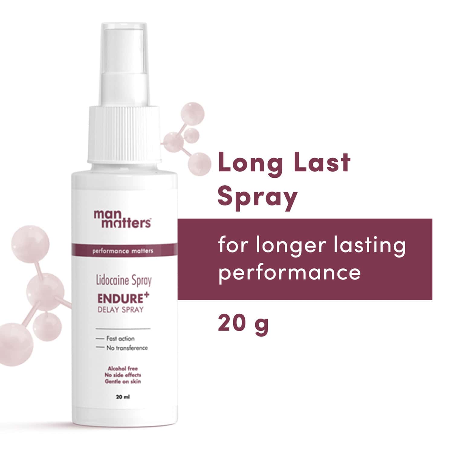 Man Matters Lidocaine Endure Delay Spray For Men 20g | Pack Of 2