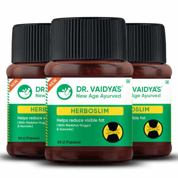 Dr. Vaidya's Herboslim Tablet -30 Capsules - Pack Of 3