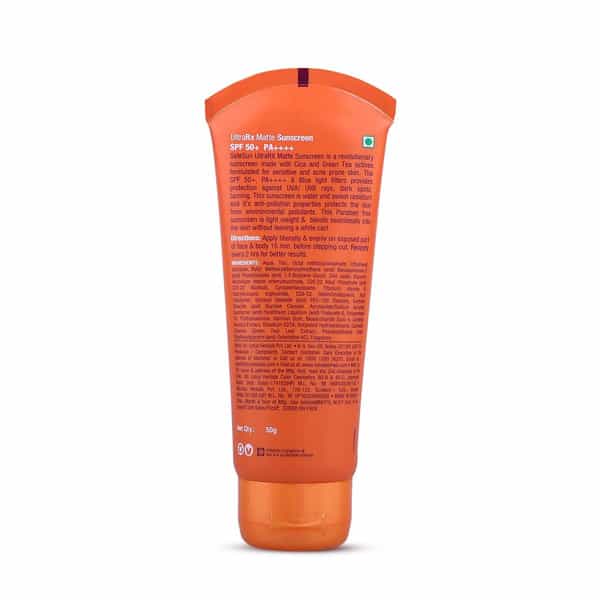 Lotus Herbals Ultrarx Matte Sunscreen Spf 50+ Pa++++ | Sensitive & Acne Prone Skin - | 50G