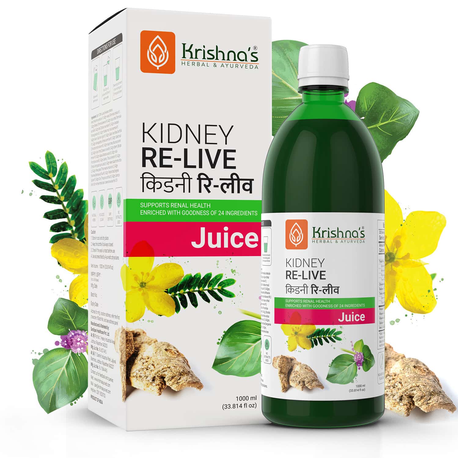 Krishna's Kidney Re-live Juice - 1 Litre