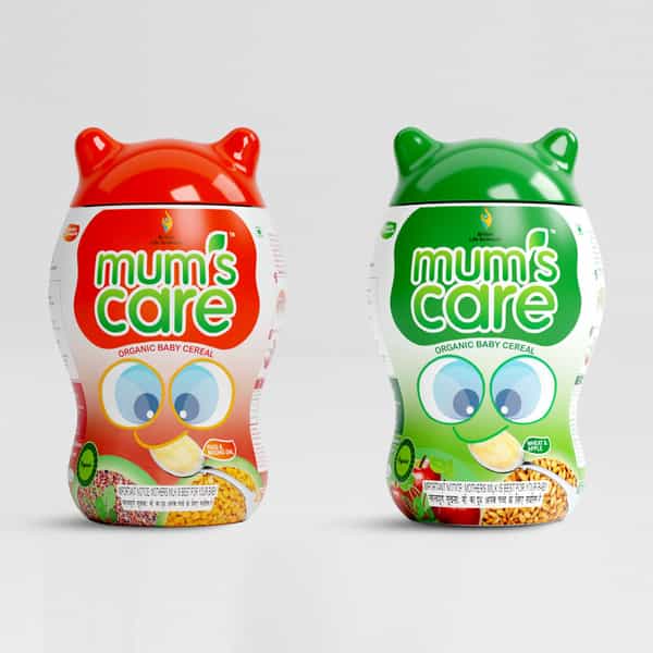 Mums Care Ragi & Moongdhal | Wheat & Apple Nutritious Baby Cereal With Calcium - 600G