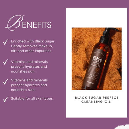 Skinfood Black Sugar Perfect Cleansing Oil - Face Cleanser - 200ml