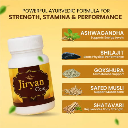 Cipzer Jiryan Cure Pills60 Capsules | Supports Mens Vitality| Stamina & Overall Wellness