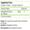 Natures Velvet Ashwagandha Pure Extract 500 Mg | 60 Veggie Capsules