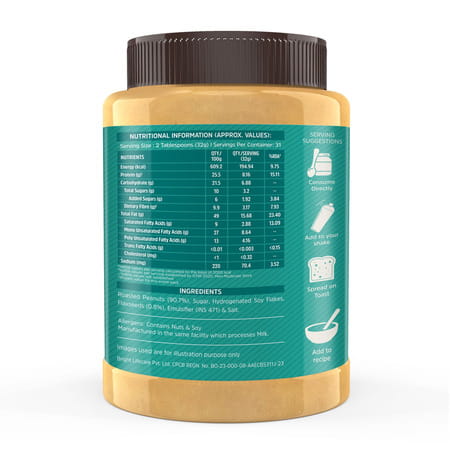 Muscleblaze Classic Peanut Butter With Omega 3 & 6 | Crunchy | 26 G Protein | 1 Kg