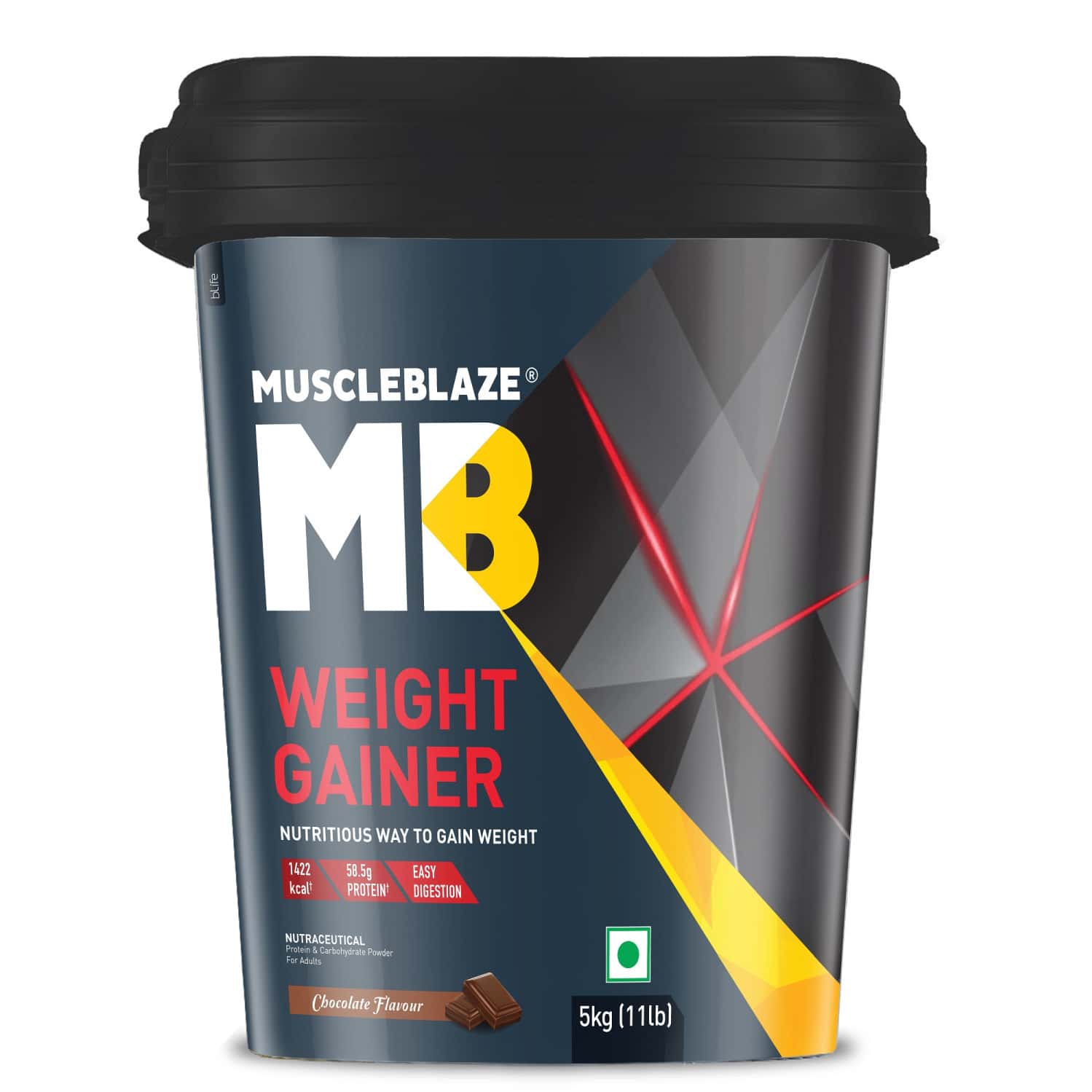 Muscleblaze Weight Gainer With Added Digezyme (chocolate | 5kg / 11lbs | 50 Servings)