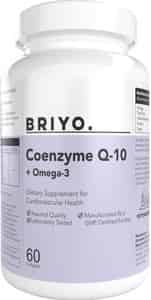 Briyo Coenzyme Q-10 Plus Omega 3 - 60 Softgels Bottle